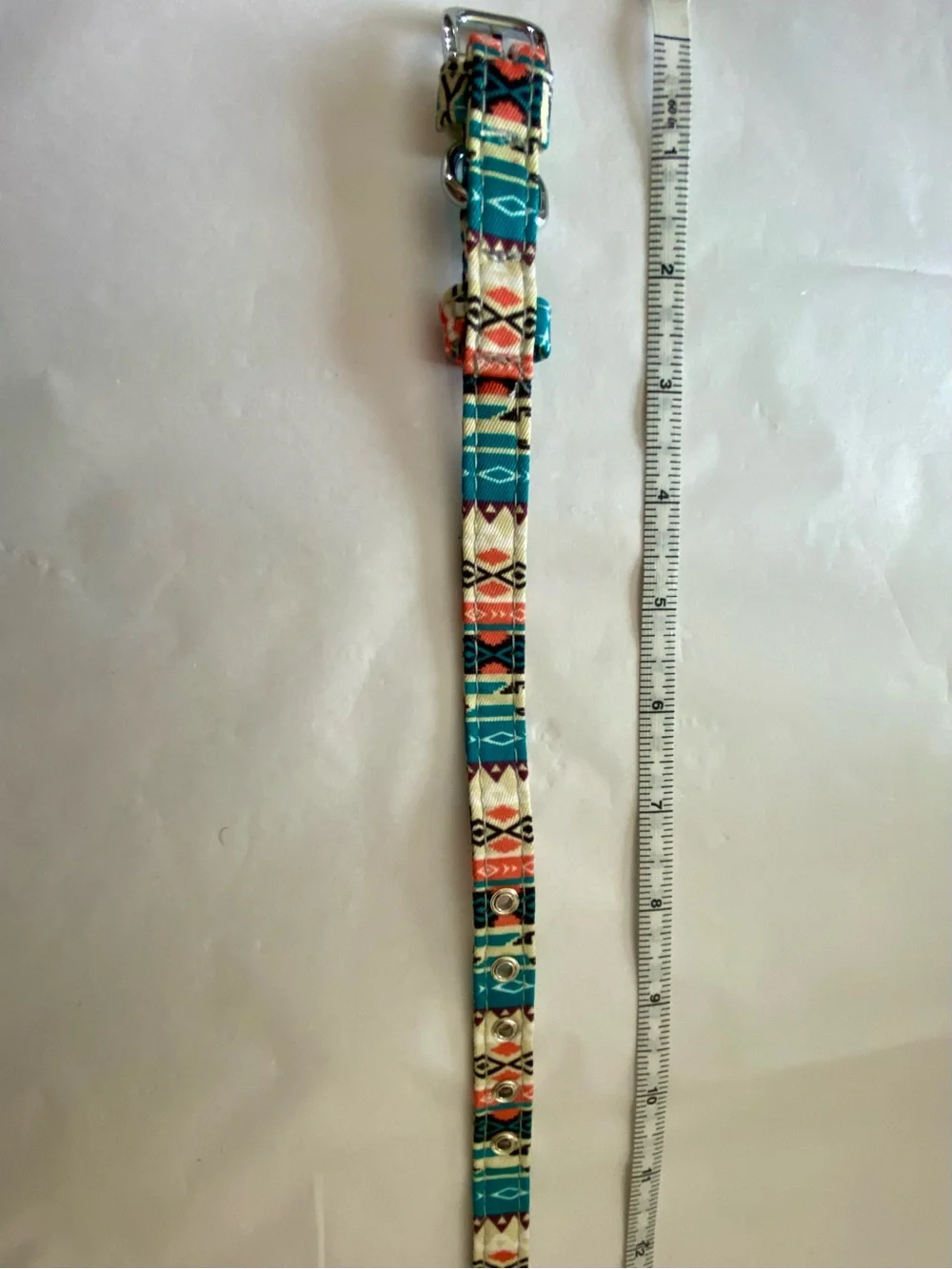 12”  Aztec Print Adjustable Dog Collar - XS